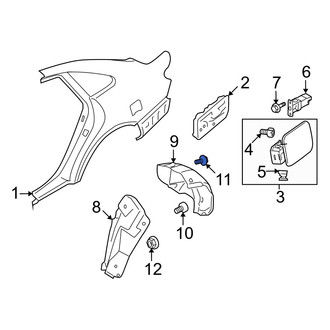 Hyundai OE - Quarter Panel Splash Shield Screw