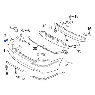 Hyundai OE - Bumper Cover Screw