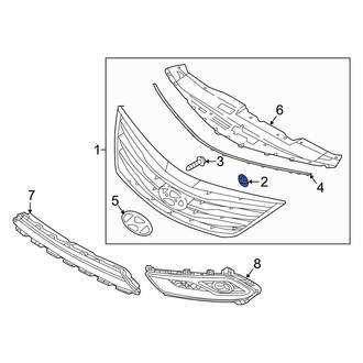 Hyundai OE - Grille Emblem Nut