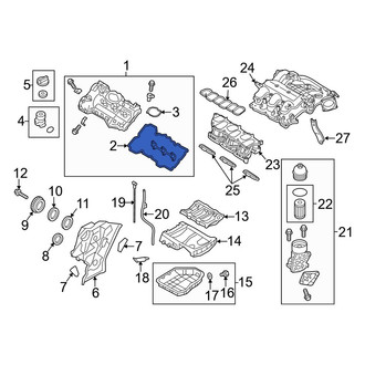 Hyundai OE - Left Engine Valve Cover Gasket