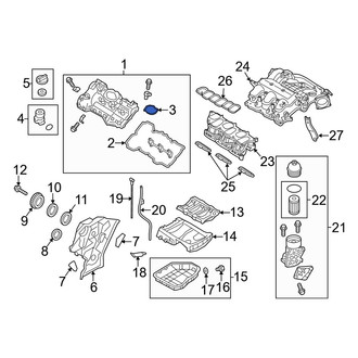 Hyundai OE - Left Engine Valve Cover Washer Seal