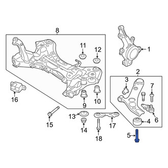 Hyundai OE - Suspension Control Arm Bolt