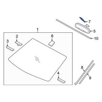 Hyundai OE - Front Interior Rear View Mirror Cover