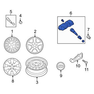 Hyundai OE - Tire Pressure Monitoring System (TPMS) Sensor