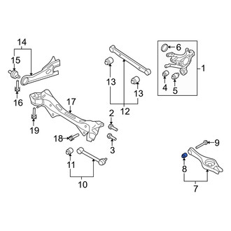 Hyundai OE - Front Forward Suspension Control Arm Bushing