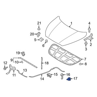 Hyundai OE - Hood Release Handle Bracket