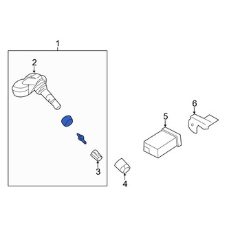 Hyundai OE - Tire Pressure Monitoring System (TPMS) Sensor
