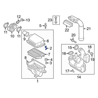 Hyundai OE - Air Filter Housing Clamp