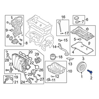 Hyundai OE - Engine Crankshaft Pulley Bolt