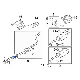 Hyundai OE - Exhaust Pipe Connector Gasket