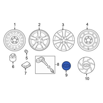Hyundai OE - Wheel Cap