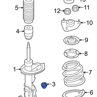 Hyundai OE - Suspension Strut Nut