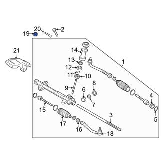 Hyundai OE - Outer Steering Tie Rod Nut