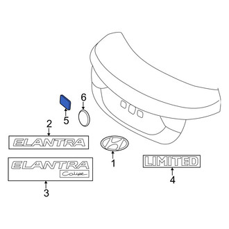 Hyundai OE - Rear License Plate Frame