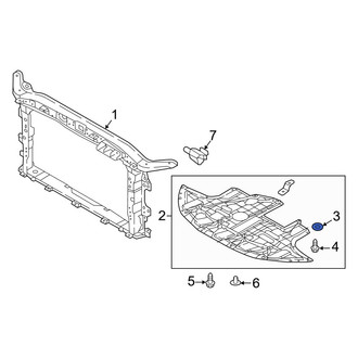 Hyundai OE - Radiator Support Splash Shield Washer