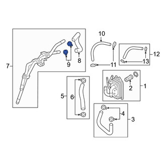 Hyundai OE - Transmission Oil Cooler Line Clamp