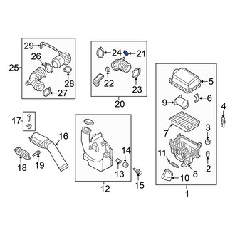 Hyundai OE - Engine Air Duct Clamp