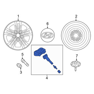 Hyundai OE - Tire Pressure Monitoring System (TPMS) Sensor