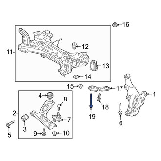 Hyundai OE - Bumper Impact Bar Bolt