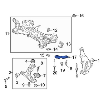 Hyundai OE - Front Right Suspension Subframe Reinforcement Bracket