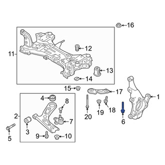 Hyundai OE - Suspension Control Arm Bolt