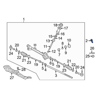 Hyundai OE - Rack and Pinion Bolt