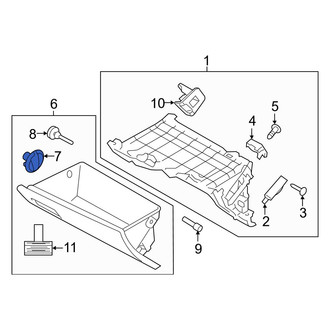 Hyundai OE - Front Glove Box Door Bumper