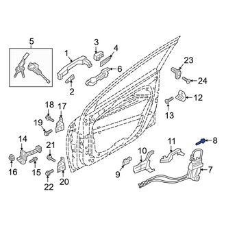 Hyundai OE - Door Latch Bolt