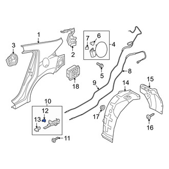 Hyundai OE - Rear Fuel Door Release Handle