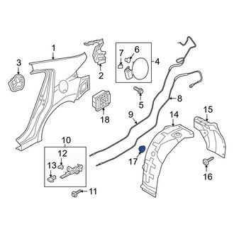 Hyundai OE - Quarter Panel Splash Shield Clip