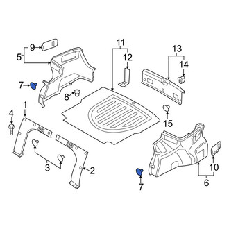 Hyundai OE - Liftgate Trim Scuff Plate Cap