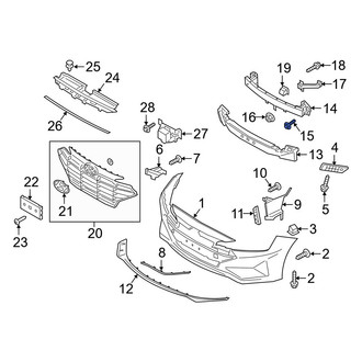 Hyundai OE - Bumper Impact Bar Bolt
