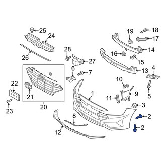 Hyundai OE - Bumper Cover Screw