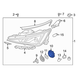 Hyundai OE - Headlight Insulator
