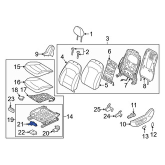 Hyundai OE - Front Left Seat Motor