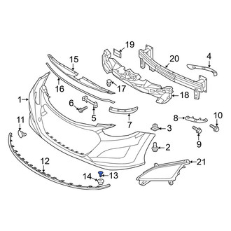 Hyundai OE - Bumper Cover Screw