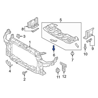 Hyundai OE - Radiator Support Splash Shield Bolt