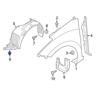 Hyundai OE - Bumper Guard Pad Screw