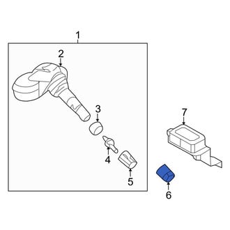 Hyundai OE - Tire Pressure Monitoring System (TPMS) Sensor Nut