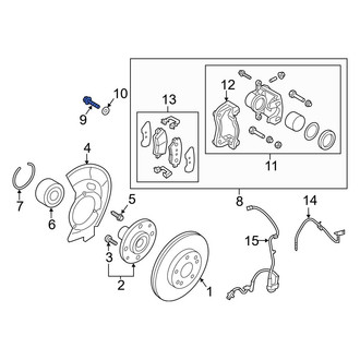 Hyundai OE - Disc Brake Caliper Anchor Plate Bolt