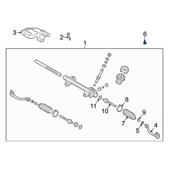 Hyundai OE - Outer Steering Tie Rod Nut