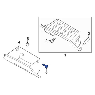 Hyundai OE - Front Glove Box Door Hinge Pin