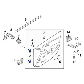 Hyundai OE - Trunk Trim Panel Clip