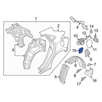 Hyundai OE - Rear Left Quarter Panel Vent
