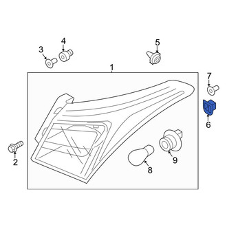 Hyundai OE - Inner Tail Light Clip