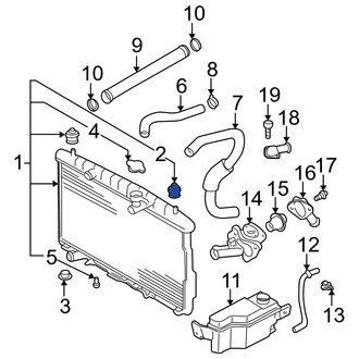 Hyundai OE - Upper Radiator Insulator