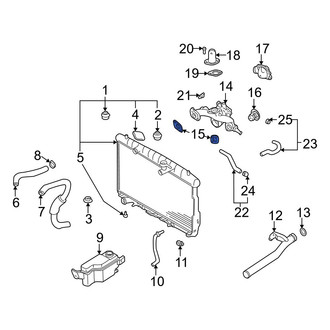 Hyundai OE - Engine Coolant Thermostat Housing Gasket