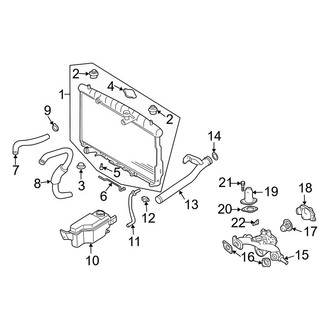 Hyundai OE - Cooling - Radiator & Components (3.5L)
