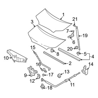 Hyundai OE - Hood & Grille - Hood & Components