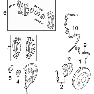 Hyundai OE - Front Suspension - Brake Components